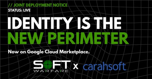 SOFTwarfare Launches on Google Cloud Marketplace, Expands Public Sector Reach With Carahsoft